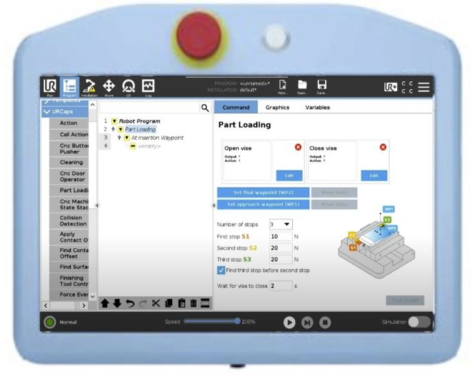 Cobot pendant with software and integrated gripper