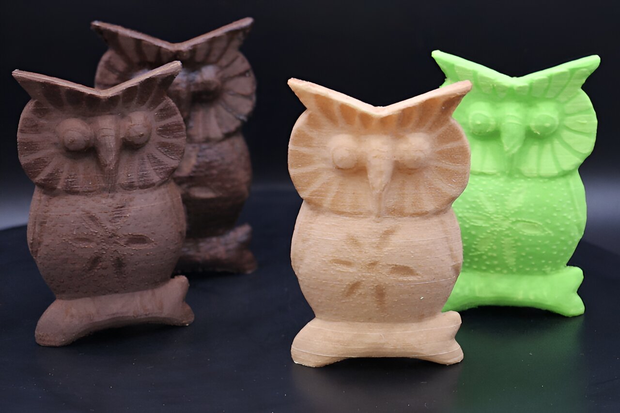 By varying nozzle speed, researchers can control the amount of heat used to create varying textures and colors within a single print.