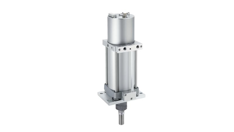SMC’s IN-777 series air servo cylinder features a positioning repeatability of ±0.5 mm