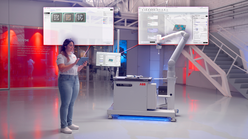 ABB has designed AI Robot Trainer to simplify vision applications such as 2D pick-and-place, 3D bin picking, quality inspection, sorting, and assembly