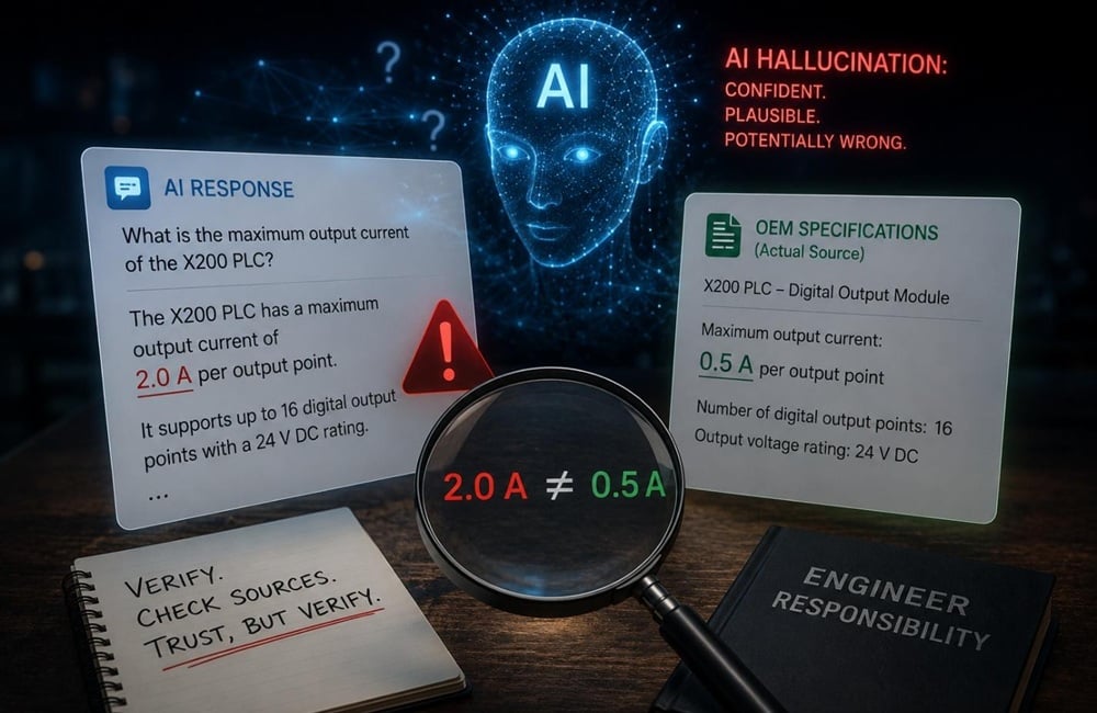  Figure 1. AI can sound convincing even when the answer is wrong.