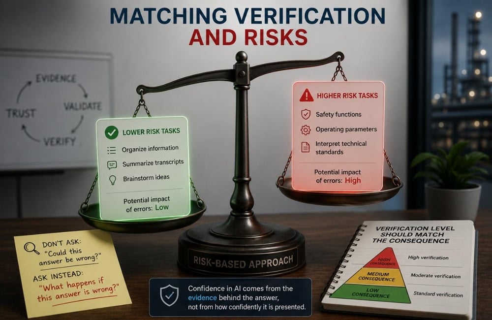  Figure 3. The level of verification should match the consequence of errors.