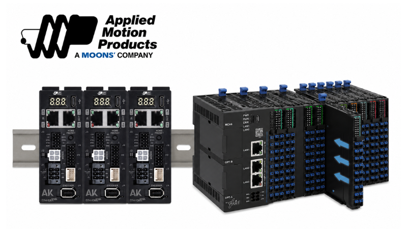 Applied Motion Products has launched three new automation platforms: the MCA6 Motion PLC, MET2 Remote I/O System, and the AK Series StepSERVOdrives