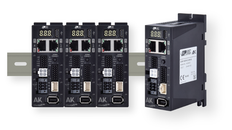 The AK Series combines stepper and servo control into one drive platform