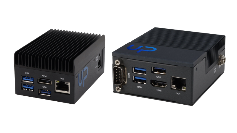 Aaeon’s compact UP TWL (left) and UP TWLS Edge (right) PCs