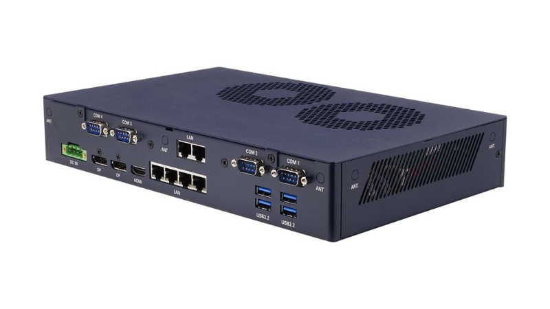 The MEX-BTS includes six LAN, six USB, and four COM ports