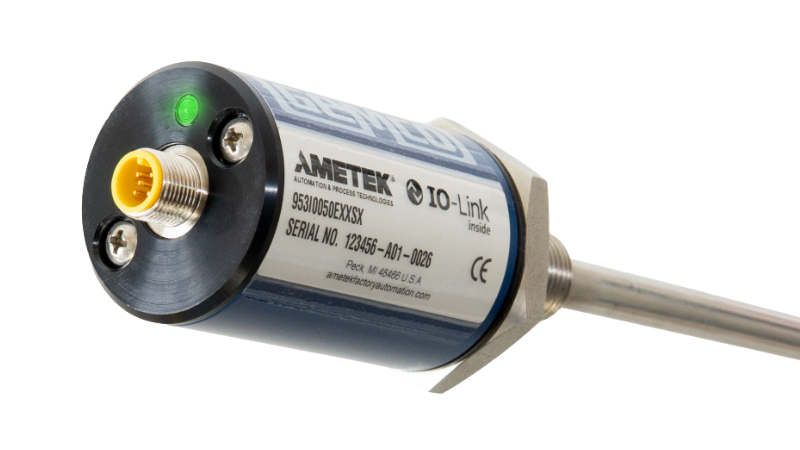 Ametek’s new 953I series linear position sensor is equipped with IO-Link