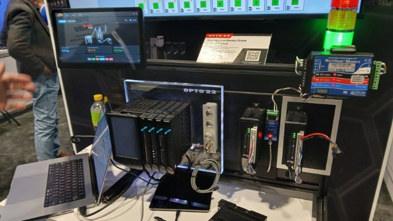 Opto 22’s groov EPIC edge programmable industrial controller on display in the Inductive Automation booth.