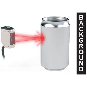 The AchieVe FBM series is available as a diffuse sensor with background suppression