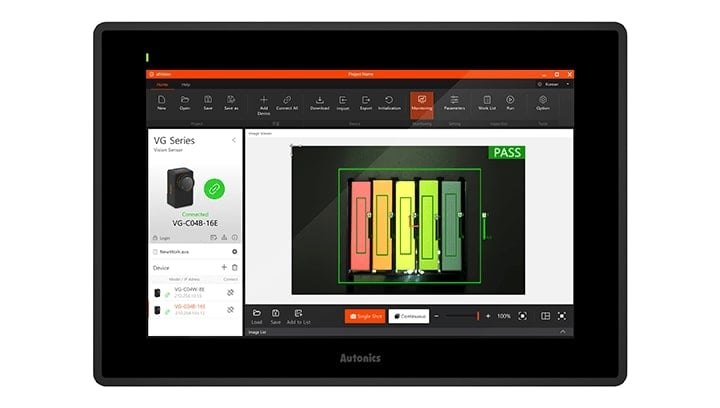 Autonics’ APC series panel PC features a 10.1-inch touchscreen and LCD display.