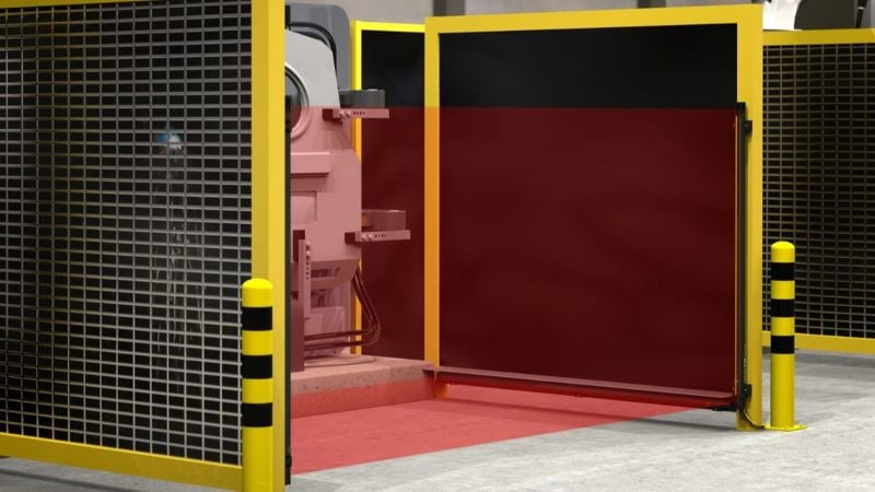 Automated factory using Banner’s S4B series safety light curtains to
protect operators.