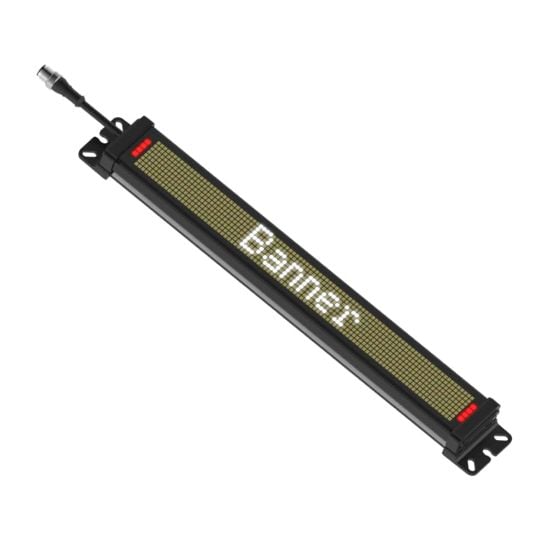 Banner Engineering’s SD50 Status Display uses LEDs and text to communicate device and process status.