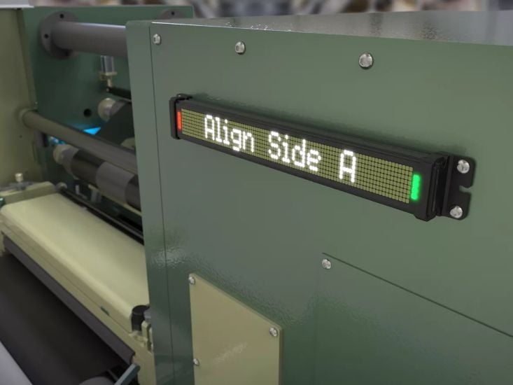 The SD50 Status Display can communicate application information to operators without the need for an HMI or PLC.