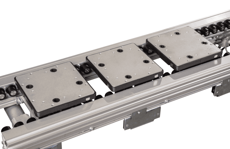 Figure 6. A pallet edge roller conveyor system.