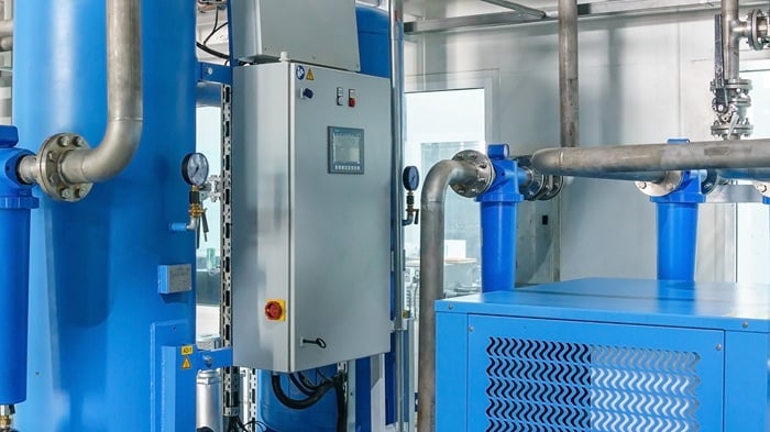 Figure 2. Control panel of an industrial compressor system.