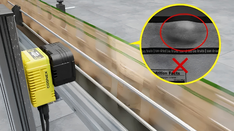 The system features high-resolution imaging to perform complex quality-control inspections at rapid speeds