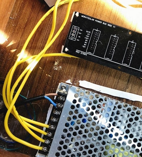  Figure 2. A 24 VDC power supply connected to a relay board.