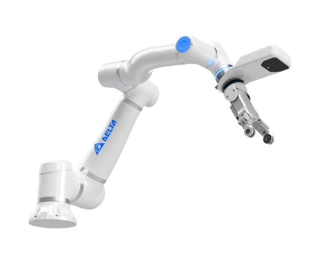 The D-Bot series robots (pictured above with attached Cognibot Kit) offer a max payload of up to 30 kg and a max reach of up to 1800 mm
