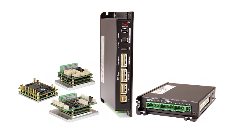 The Titanium line includes ultra-compact single- and multi-axis servo drives