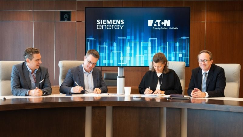 Eaton and Siemens Energy have formed a partnership to speed up the construction of data centers
