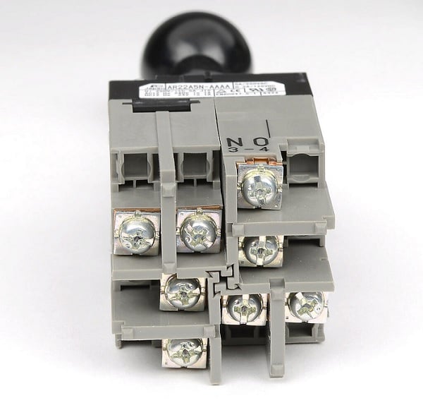 Figure 3. When wiring a digital joystick, it's as easy as wiring a normal switch. This one includes 4x sets of normally open contacts.
