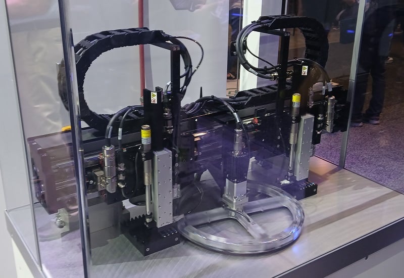 A rotary indexing motion control demonstration.
