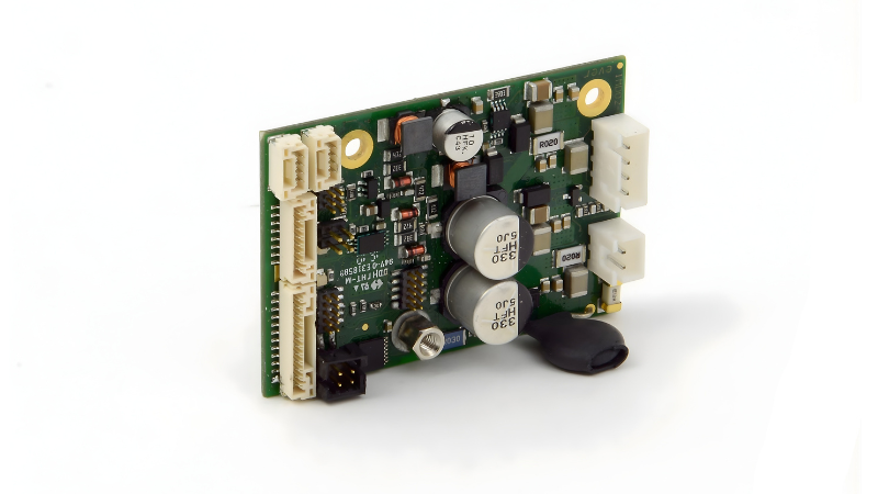 The open-circuit board configuration enables machine designers to integrate the drive into a larger, more customized control system