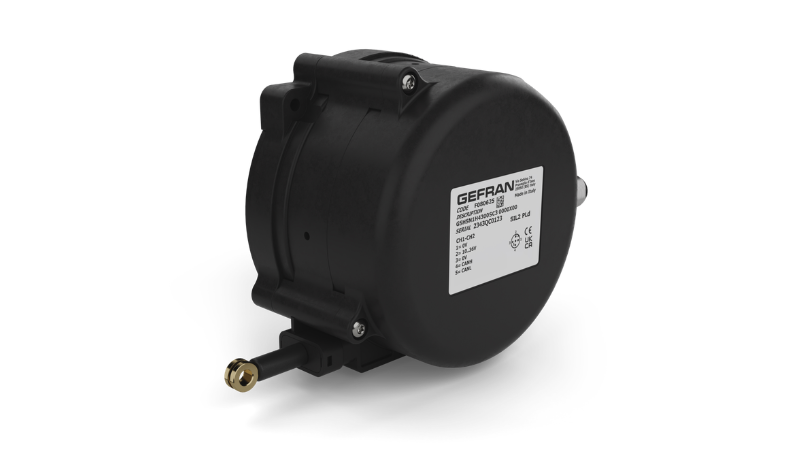 Gefran’s GSH series draw wire sensors now include SIL2 / PLd-certified versions