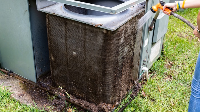  Figure 3. Dirty condenser unit.