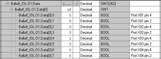 Figure 4. Bits used to drive the standard digital output terminals.