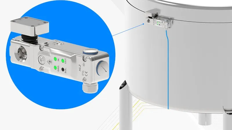 Idem’s HLZ heavy-duty guard locking safety switch features up to a 10 kN holding force