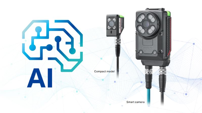 Keyence's latest lineup of vision sensors, the IV4-H series, features built-in AI
