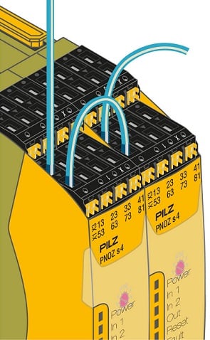  Figure 5. Safety relay wiring.