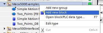 Figure 11. Adding a new function block.