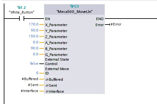 Figure 14. Second motion instruction.