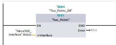 Figure 15. Calling the new function block.