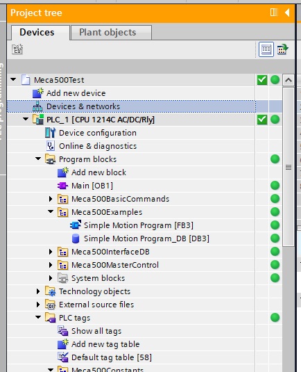 Figure 6. Accessing the project devices.