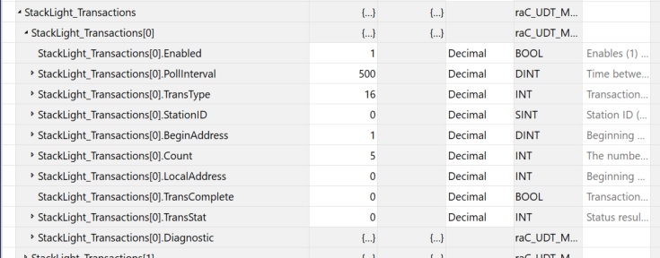 Figure 9. Tags to set up the message details.