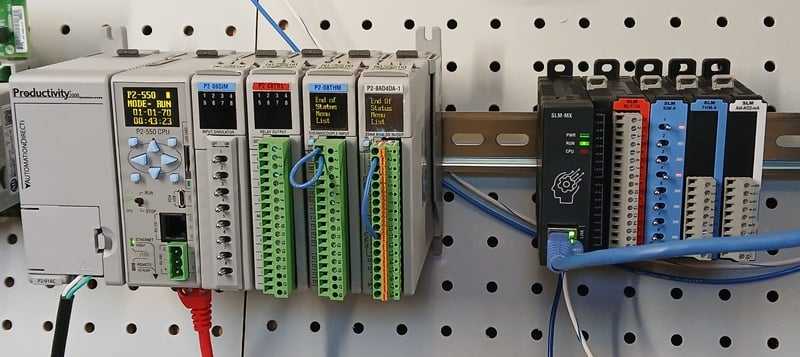  Figure 2. Productivity2000 PLC and SLM I/O system.