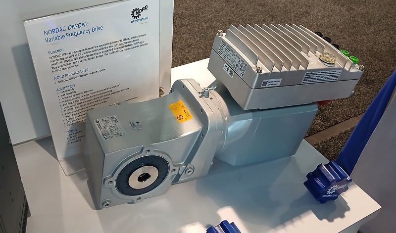 ON/ON+ VFDs are mounted directly to the motor for distributed control.