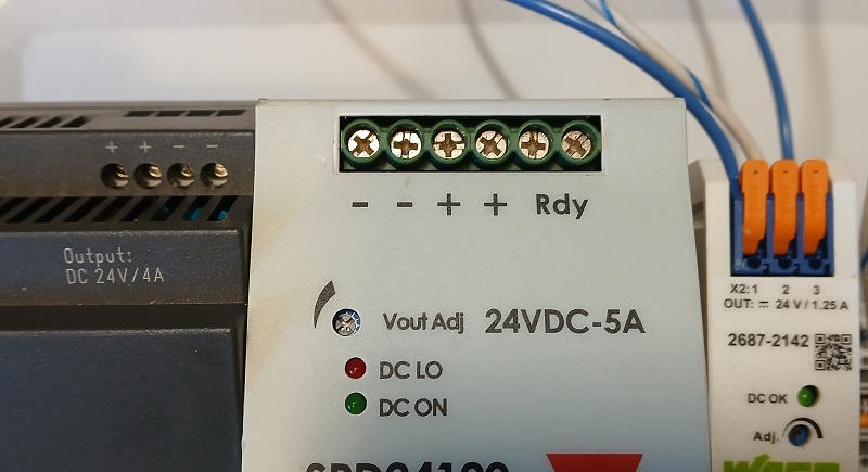  Figure 3. Many power supplies contain 2 or even 3 (-) terminals to link multiple systems.