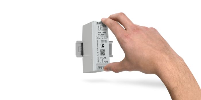 Phoenix Contact’s newest EMC filters can be mounted via DIN rail