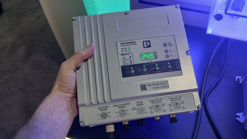 An IP67-rated TRIO power supply.