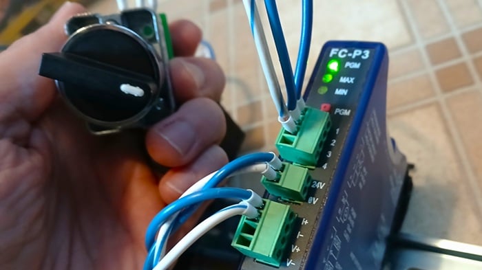 Figure 6. A potentiometer input and 4-20 mA output; tested and verified.