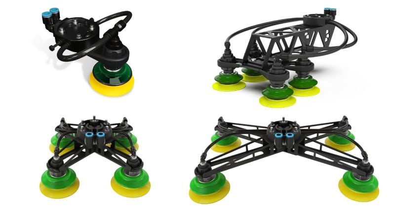 The PowerPick 10, 20, and 30 enable gripper customization in palletizing, pick-and-place, and machine-tending applications