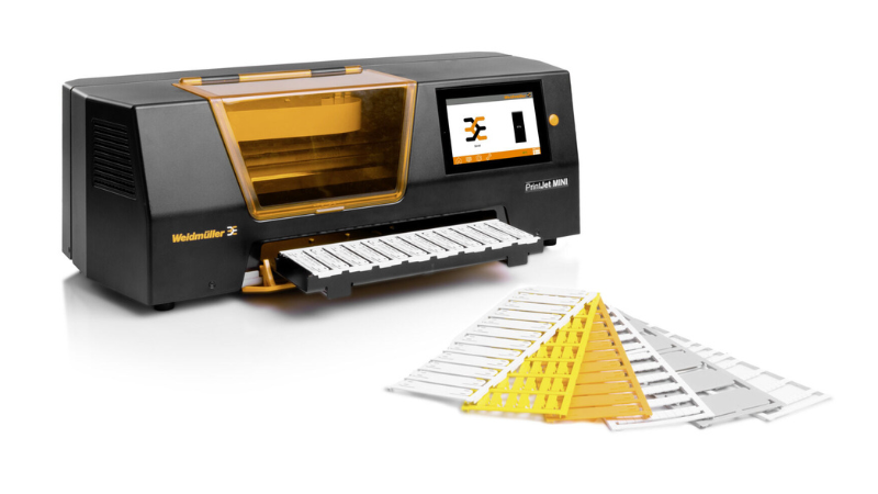 The PrintJet MINI combines compact size and UV-ink printing for industrial labeling and panel-building applications