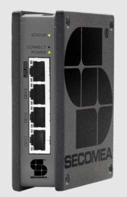 Figure 1. The Secomea industrial gateway.