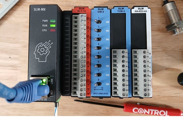  Figure 1. The complete remote I/O setup.