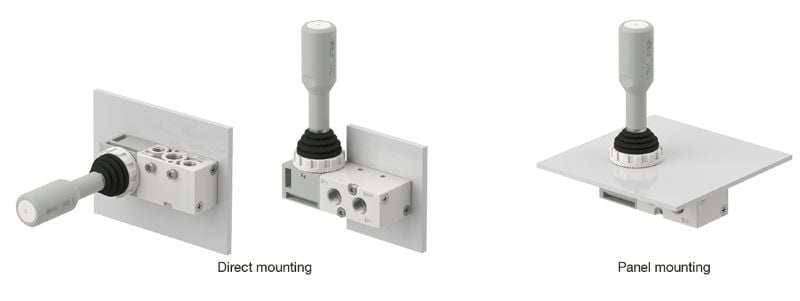 The VHL210D lever hand valve can be direct or panel mounted to best suit application needs.