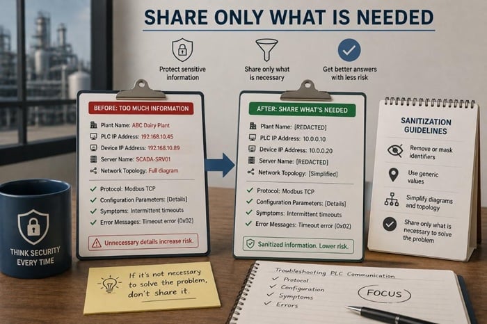  Figure 2. Share only the information AI needs to solve the problem.